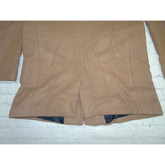 Find Men's Single Button Breasted Wool Peacoat Camel Brown Color, Sz M - Picture 9 of 9